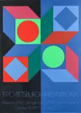 Victor Vasarely, 1970 Pittsburgh International Exhibition, Carnegie Museum of Art, silkscreen poster