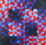 Victor Vasarely, MEH 1 from Homage to the Hexagon, 1969, screenprint