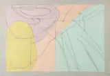Jacques Villon, Untitled Abstract Print, c.1960s, color, lithograph on paper