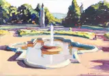 Stephen Hankin, Highland Park Fountain, 2010, oil on canvas