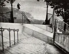 Stairs of Montmartre, taken 1925, printed later by André Kertész, gelatin silver print, offered Apr 2023