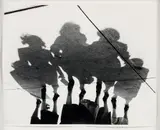Marvin E. Newman, Five Women - from Shadow Series, Chicago, taken 1951, vintage, gelatin silver print, printed later