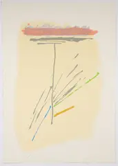 Dan Christensen, CC-4, 1980, Silkscreen printed in colors on Arches paper