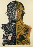Marie Tuicillo Kelly, Omaggio a Paolo Uccello, 1974, lithograph in colors