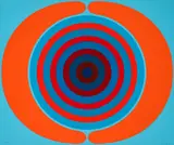 Kyohei Inukai, (Japanese American, 1913-1985), Untitled (Target), circa late 1970's, silkscreen on wove paper, pencil