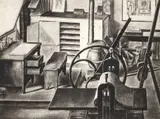 Armin Landeck, Studio Interior No. I, 1935, drypoint etching on wove paper