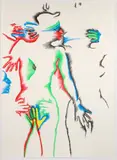 Marisol Escobar, (French/Venezuelan, 1930-2016), Untitled, No. 4 (from series Untitled Suite No. 6), 1978, lithograph printed in five colors