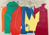 Man Ray, Rope Dancer Accompanies Herself with her Shadows (Danza Di Corda), 1972, (Anselmino #26), lithograph printed in colors on japon paper