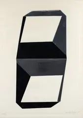 Double Vertical, 1968, paper by Beverly Pepper, collage multiple with impression, 27.75 × 19.25 inches, pencil, offered Apr 2023