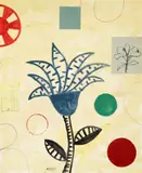 Dan Rizzie, Untitled (Flower), 1998, monoprint, with printed