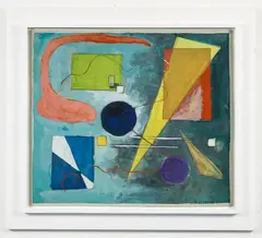 Rolph Scarlett, Untitled Geometric Abstraction, c.1950s or 60s, mixed media with gouache, watercolor and graphite on card