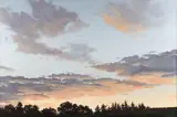 Anna Marie Schnur, Twilight Cloudscape, acrylic on canvas