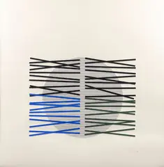 Jesús Rafael Soto, Composition 2, 1971, color, screenprint with embossing