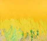 Walasse Ting, (Chinese/American, 1929-2010), Yellow Rain, 1969, acrylic on canvas