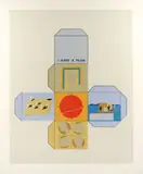 Ernest Trova, Untitled (from Series Seventy-Five), 1975, screenprint in colors