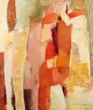 Helen Ubinger, Processional, 1960's, oil on canvas