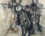 Claude Weisbuch, Les Consurits, 1959, oil on canvas