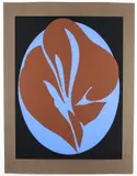 Jack Youngerman, Untitled (Blue, Brown, Black), from Blue/Brown Suite, 1978, serigraph printed in colors