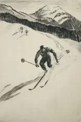 Yngve Edward Soderberg, On The Turn, etching