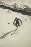 Yngve Edward Soderberg, On The Turn, etching