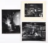 Three Steelmaking Interior photographs, (Mill from the Control Room, 2 Images of Pouring Molten Steel) by Arthur H. D'Arazien, gelatin silver prints, 2, offered Mar 2023
