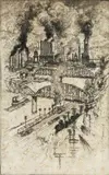 Joseph Pennell, On the Way to Bessemer, 1908, etching