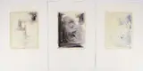 Sarah Amos, Untitled Monotypes (Beige, Black, and Grey), 1995, monotype or painting on paper