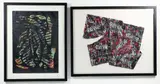 Jo-Anne Bates, Group of 2, Monotype Prints including: Black on Black