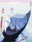 Umberto Brunelleschi, Venetian Gondola, gouache