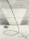 Stanley William Hayter, Horizon Bars, 1932/, 1974, etching and soft ground, pencil