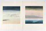 Jean Solombre, Pair of prints, untitled Color Landscapes, 1988, color, aquatint etchings, each