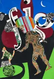 Mark Symczak, Stripped Afro Lady, 2014, Collage and Acrylic