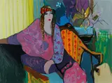 Itzchak Tarkay, Leila, serigraph printed in colors