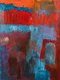 Helen Ubinger, Steel #8, 1960's, oil on canvas