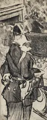 Fete Champetre, undated by Jacques Villon, etching, offered Mar 2023