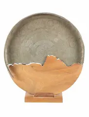 Untitled by Mameluke Dynasty Islamic, bronze platter fragment, offered Mar 2024