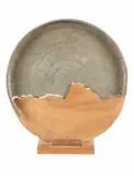 Untitled by Mameluke Dynasty Islamic, bronze platter fragment, offered Mar 2024