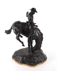 Bronc Rider by Owen D. Mort Jr., bronze, offered Mar 2024