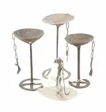 Untitled by Afghan Ghaznavid Empire, bronze and iron oil lamps, offered Mar 2024