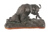 Owen D. Mort Jr., Dying Buffalo,, bronze