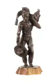 Lone Walk To Bunkhouse by Owen D. Mort, bronze, offered Jan 2024