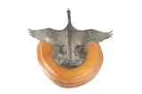 Flying Canadian Goose, by Riley Austin, bronze c1978, offered Jan 2024