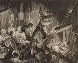 Don Freeman, On the Fly Rail (Mc Culloch 97), lithograph, 1934