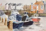 William Gould, Harbor Scene, watercolor on paper, 2006