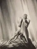 Rockwell Kent, Hero (Burne-Jones 69), lithograph 1931