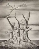 Rockwell Kent, Beowulf: Genealogical Tree (Burne-Jones 71), lithograph, 1931