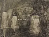 Armin Landeck, Paris Metro (First State), St. Michel Station (Kraeft 114) copper