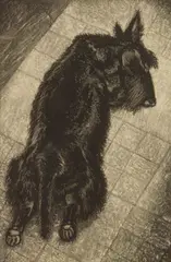 Leo Meissner, It Has Been a Busy Day wood, engraving