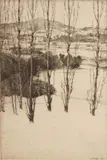 Charles A. Platt, The Mountain, etching, 1920