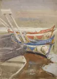 Frank N. Wilcox, Tilting Boats- North of Isle de Orleans